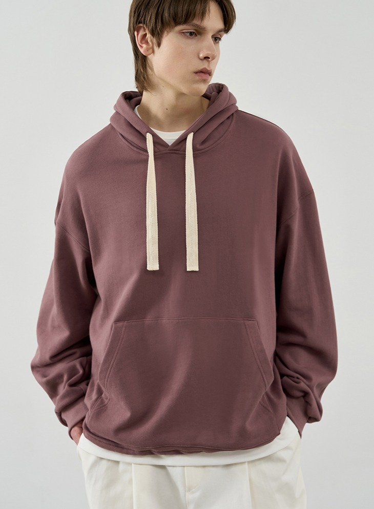 LAYERED STRING TAPE HOOD [DUSTY PINK]